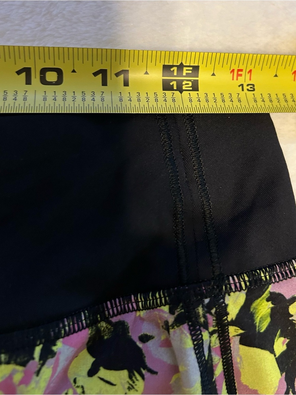 Lululemon Athletica Black Waistband Floral Skort Pink & Yellow - Picture 8 of 9